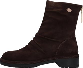 Fred De La Bretoniere Flint Jimmy Enkellaars - Dames - Enkellaarsjes - Bruin - 41 EU - Leer - Schoenen