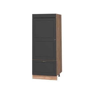 Vicco Armario Despensa De Cocina Fame-line, Antracita-oro Landhaus/roble Dorado, 60 Cm, Vicco