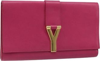 Saint Laurent Pre-owned Clutches, female, Pink, Size: ONE SIZE Pre-owned Vintage Clutch