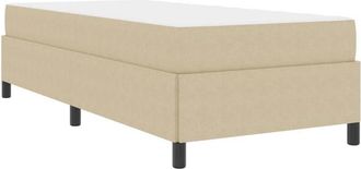 vidaXL Vidaxl - Estructura De Cama Verde Gris&aacute;ceo 100 X 200 Cm Telas De Pana