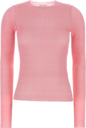 Khaite Pink Silk T Shirt