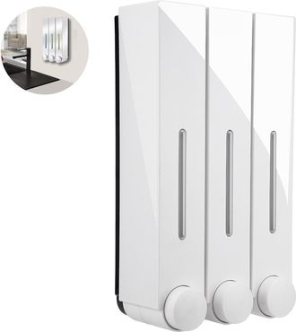 OEM Dispensador Mural Con 2/3 Compartimentos, Abs Transparente, Bomba En Forma De T, Para Ba&ntilde;o