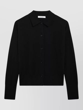 Max Mara long sleeve knitwear top ribbed cuffs hem