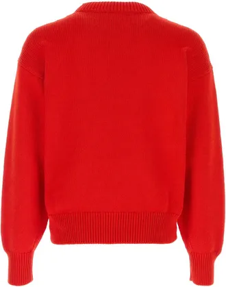 Jil Sander Mens Jumper Red Cotton