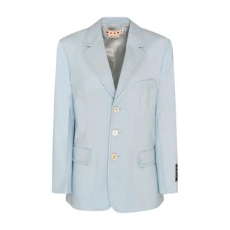 Marni Blazers, female, Blue, Size: 2XS Arctic Blazer - Sport Jacket