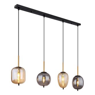 Globo Lighting L&aacute;mpara Colgante - Blacky - Negro - Vidrio - Gran L&aacute;mpara - Globo