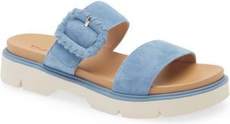 The Flexx Atena Platform Slide Sandal in Sugar Camoscio at Nordstrom, Size 9Us