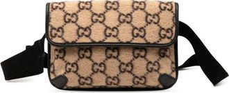 Gucci Marsupio GG slim in lana 2000-2015 - Marrone