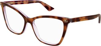 Gucci Glasses, unisex, Brown, Size: 55 MM Eyewear