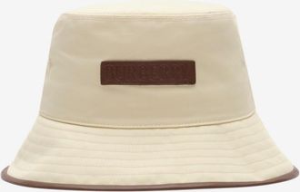 Burberry Logo Gabardine Bucket Hat