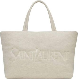 Saint Laurent Padded Jersey Tote Bag