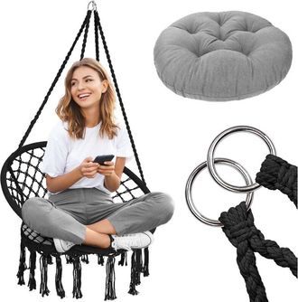 Rea sillón colgante boho nido de cigüeña crudo 490129A