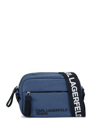 Karl Lagerfeld KLJ logo-print crossbody bag - Blue