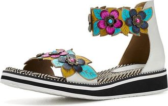 L'Artiste by Spring Step Cruzer Womens Wedge Shoes White : EU 42 (US Womens 10.5-11) M, Leather