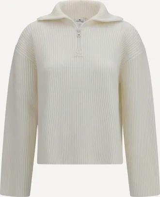 Courr&egrave;ges Maglione con zip a coste Woman XS