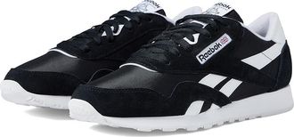 Reebok Lifestyle Classic Nylon Classic Shoes Black/White 1 : Mens 15 - Womens 16.5 Medium, Suede/Synthetic/Textile