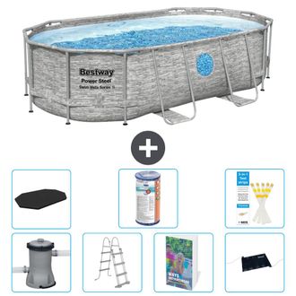 Bestway Piscina Bestway Power Steel Oval - 427x250x100 Cm - 8-piezas S619