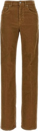 Saint Laurent Straight Trousers, female, Brown, W25, Clyde Trousers