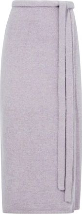 Proenza Schouler Zadie knit wrap skirt - women - Acrylic/Polyamide/Wool - M - Neutrals
