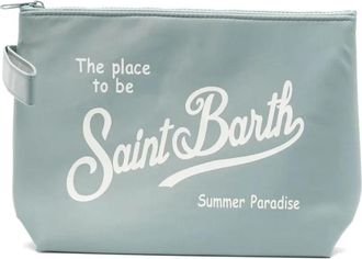 MC2 Saint Barth Clutches, female, Green, Size: ONE SIZE Aline Nylon L
