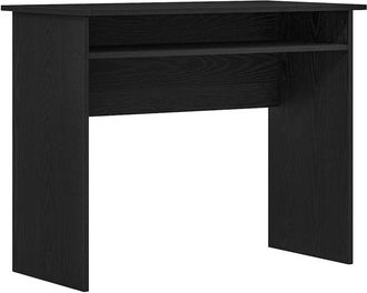 vidaXL Escritorio Roble Negro 90x50x74 Cm Madera De Ingenier&iacute;a Vidaxl