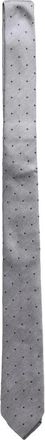Emporio Armani Zijden Das - Heren - Stropdassen - Grijs - ONE Size - Accessoires