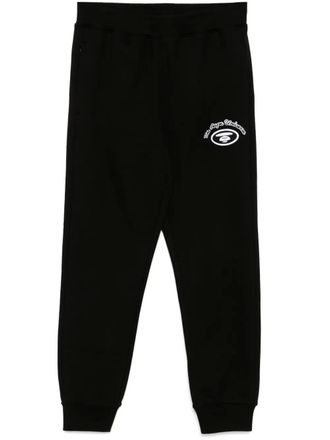 Aape By A Bathing Ape logo-patch track pants - men - Polyester/Cotton - S - Black