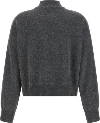 Brunello Cucinelli Womens Gray Cashmere Cardigan Clothing