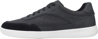Geox U Rieti - Heren - Sneakers - Blauw - 40 EU - Leer - Schoenen