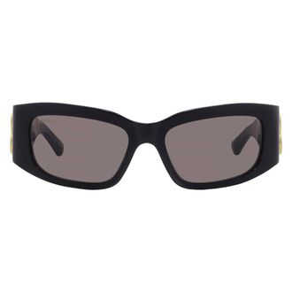 Balenciaga Grey Rectangular Ladies Sunglasses BB0360S 005 56