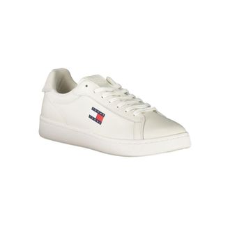 Tommy Hilfiger Leather and Polyurethane Sneaker - White
