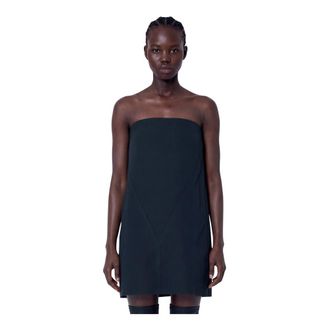 Rick Owens Vestido Corto Ajustado - Dresses - Mujer - Negro - M