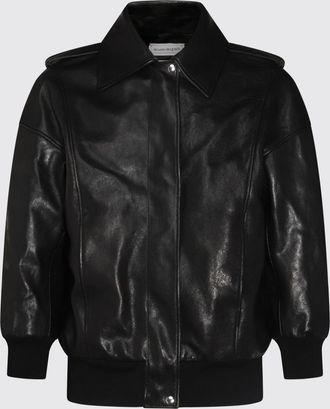 Alexander McQueen Giacca in pelle di agnello McQueen