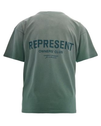 Represent Mens T-Shirt Owners Club Washed Aloe Cotton T-Shirts And Polos