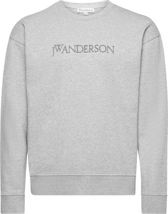 J.W.Anderson Felpa con ricamo - Grigio