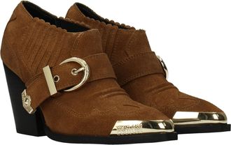 Versace Jeans Couture Womens Brown Leather Ankle Boots