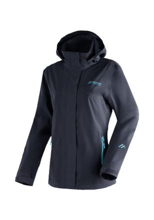 Maier Sports Regenjacke MAIER SPORTS Metor rec W, Gr. 38, blau (dunkelblau), 100% Polyester, Jacken Regenjacke, Damen Jacke mit Kapuze, Windjacke wasserdicht atmun