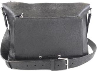 Louis Vuitton Pre-owned Cross Body Bags, male, Black, Size: ONE SIZE Pre-owned Armand Messenger Taurillon Shoulder Bag