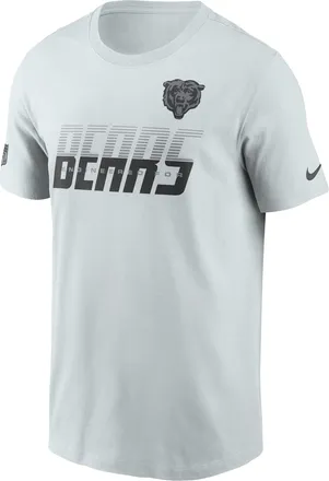 Nike Chicago Bears Sideline Team Issue Nike Mens Dri-FIT NFL T-Shirt in Grey | 02ET04Z7Q-TF9