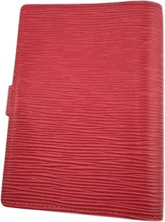 Louis Vuitton Pre-owned Lederen Home-Office - unisex - Vintage Accessoires - Rood - ONE Size - Leer - Vintage
