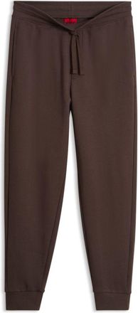 HUGO BOSS Cotton casual pants with elasticized cuffs