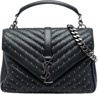 Saint Laurent Pre-owned Handbags, female, Black, Size: ONE SIZE Pre-owned Handbag