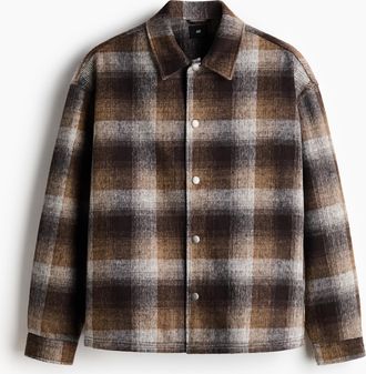 H&M Overshirt in Relaxed Fit - Beige