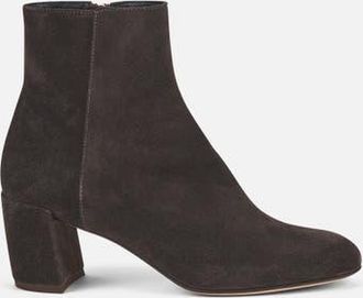 AGL Lynn Water Resistant Velour Bootie in Charcoal at Nordstrom, Size 40.5
