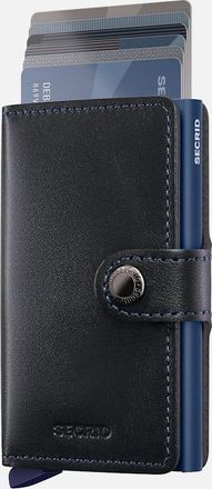 Secrid Mens Secrid SECRID MINI WALLET BLACK/NAVY - Black/Blue - Size: 1 size