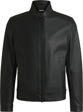 HUGO BOSS Heren, Jassen, Zwart, Maat: 2XL Leer