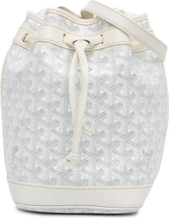 Goyard Pre-owned Petit Flot Bucket Bag - Dames - Vintage Tas - Wit - ONE Size - Leer - Vintage
