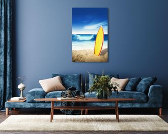 Queence Acrylglasbild »Emda« Himmel Italien Meer Meer Bilder Spanien Sport Strand 1 Stk. tlg. Fine Art-Print in Galeriequalität