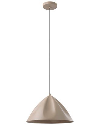 Eglo Eglo Podere 1 Light Pendant With Sandy Finish & Sandy Metal Shade