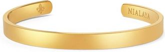 Nialaya Open Cuff Bangle in Gold at Nordstrom, Size X-Large